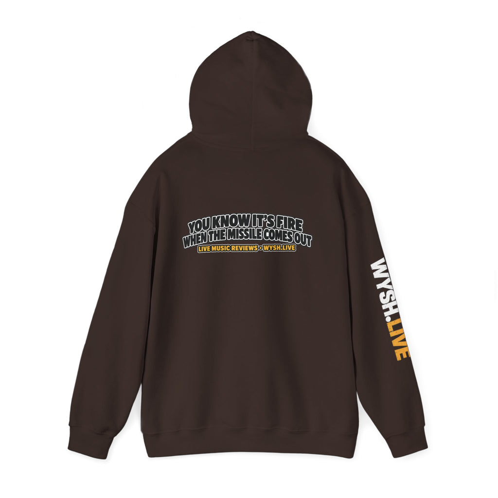 The Meat Missile Hot Dog Hoodie | WYSH.LIVE Sleeve Print