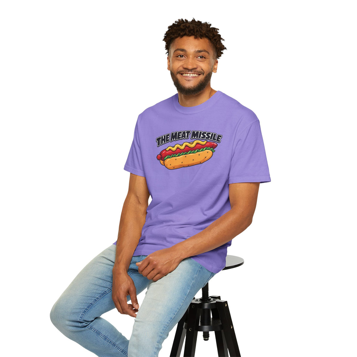 The Meat Missile Hot Dog Tee — Front & Back Design | WYSH.LIVE