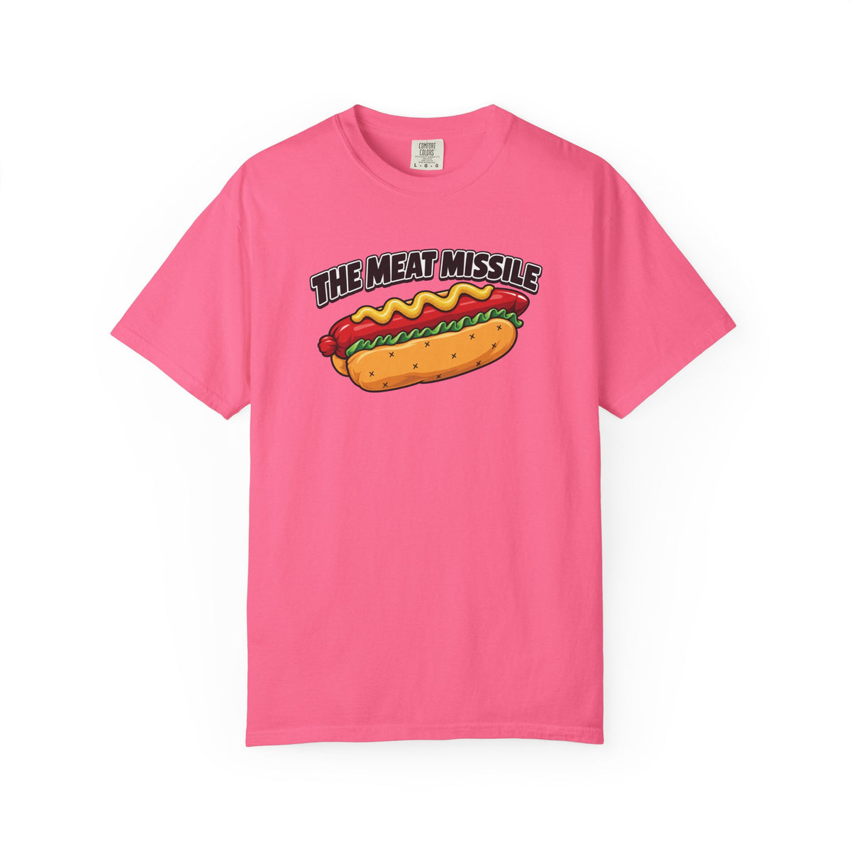 The Meat Missile Hot Dog Tee — Front & Back Design | WYSH.LIVE