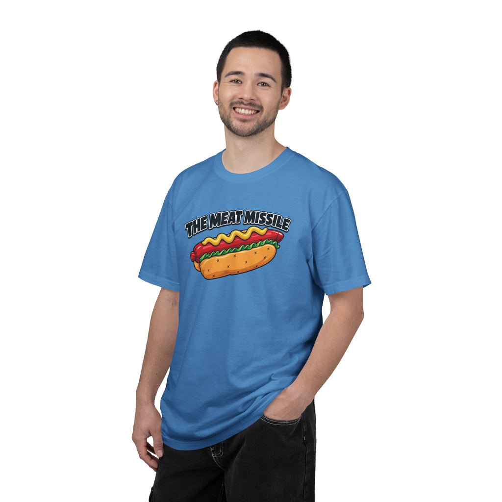 The Meat Missile Hot Dog Tee — Front & Back Design | WYSH.LIVE