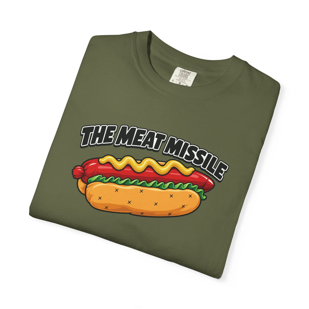 The Meat Missile Hot Dog Tee — Front & Back Design | WYSH.LIVE