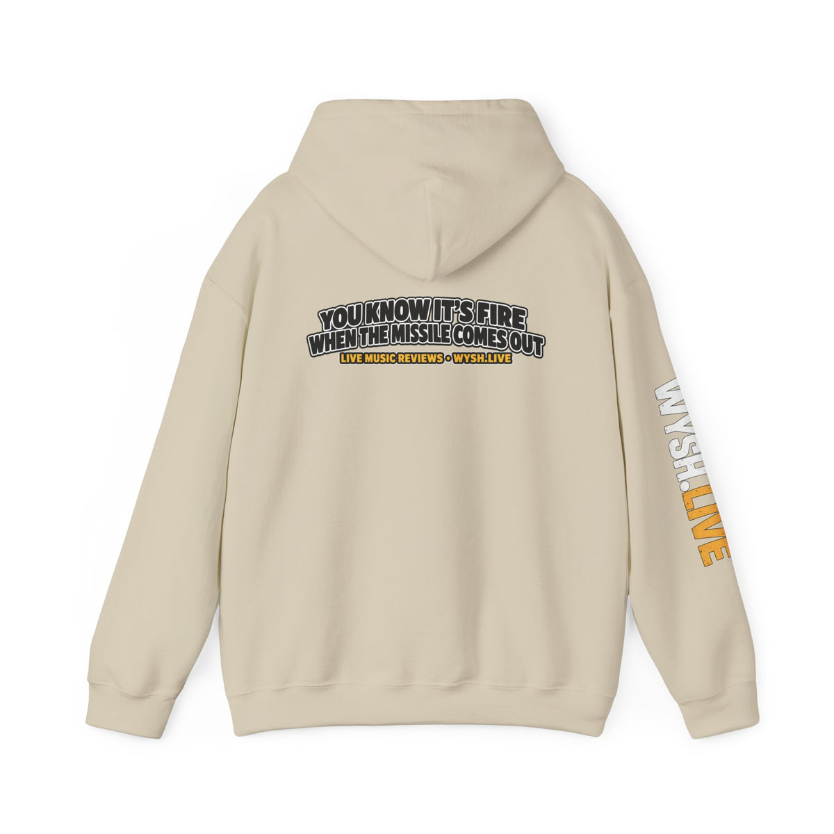 The Meat Missile Hot Dog Hoodie | WYSH.LIVE Sleeve Print