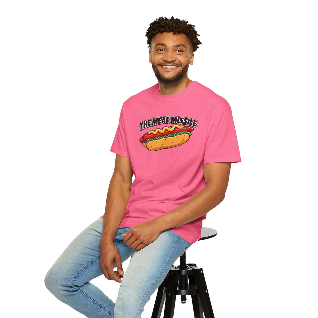 The Meat Missile Hot Dog Tee — Front & Back Design | WYSH.LIVE