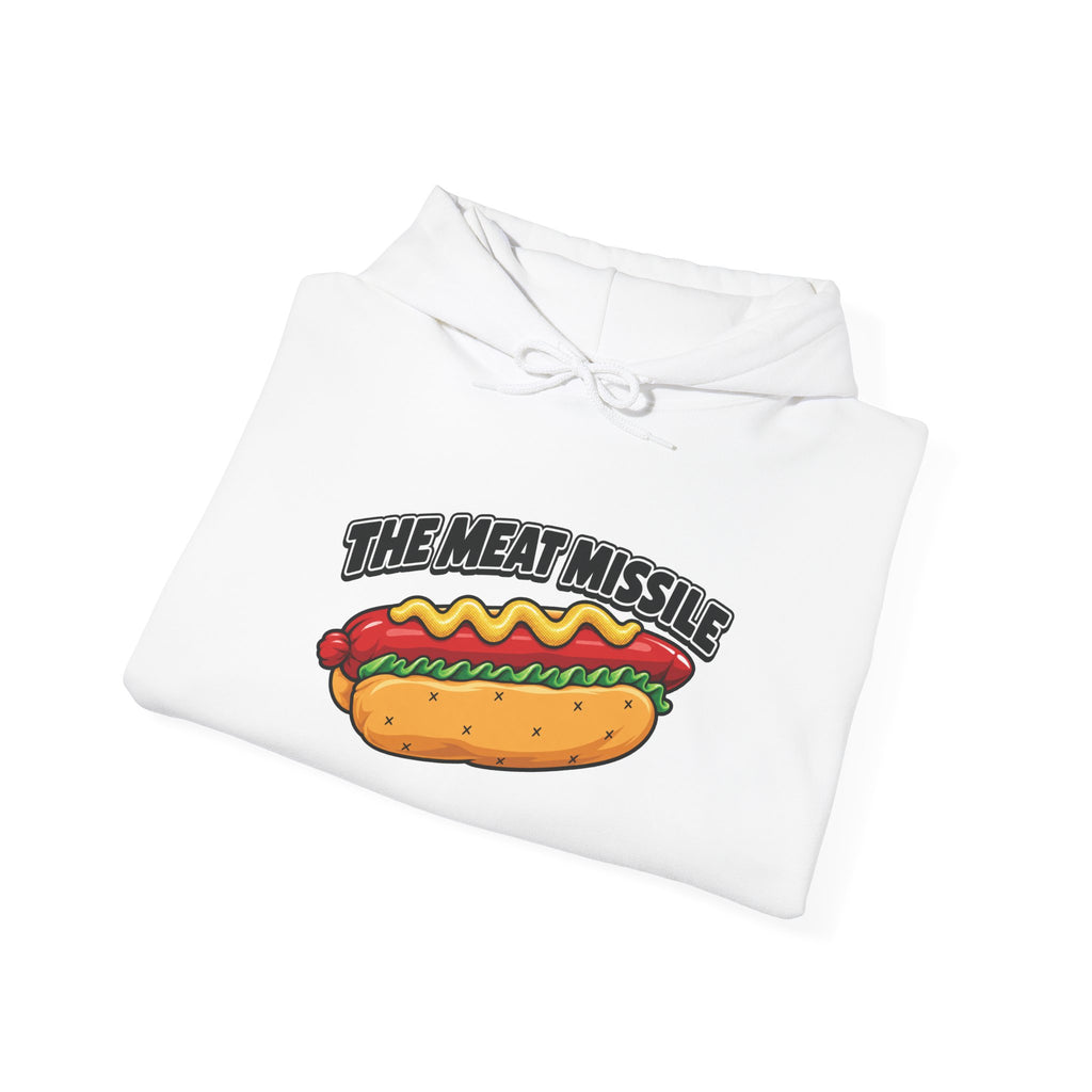 The Meat Missile Hot Dog Hoodie | WYSH.LIVE Sleeve Print