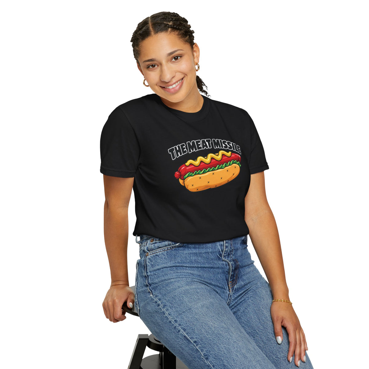 The Meat Missile Hot Dog Tee — Front & Back Design | WYSH.LIVE