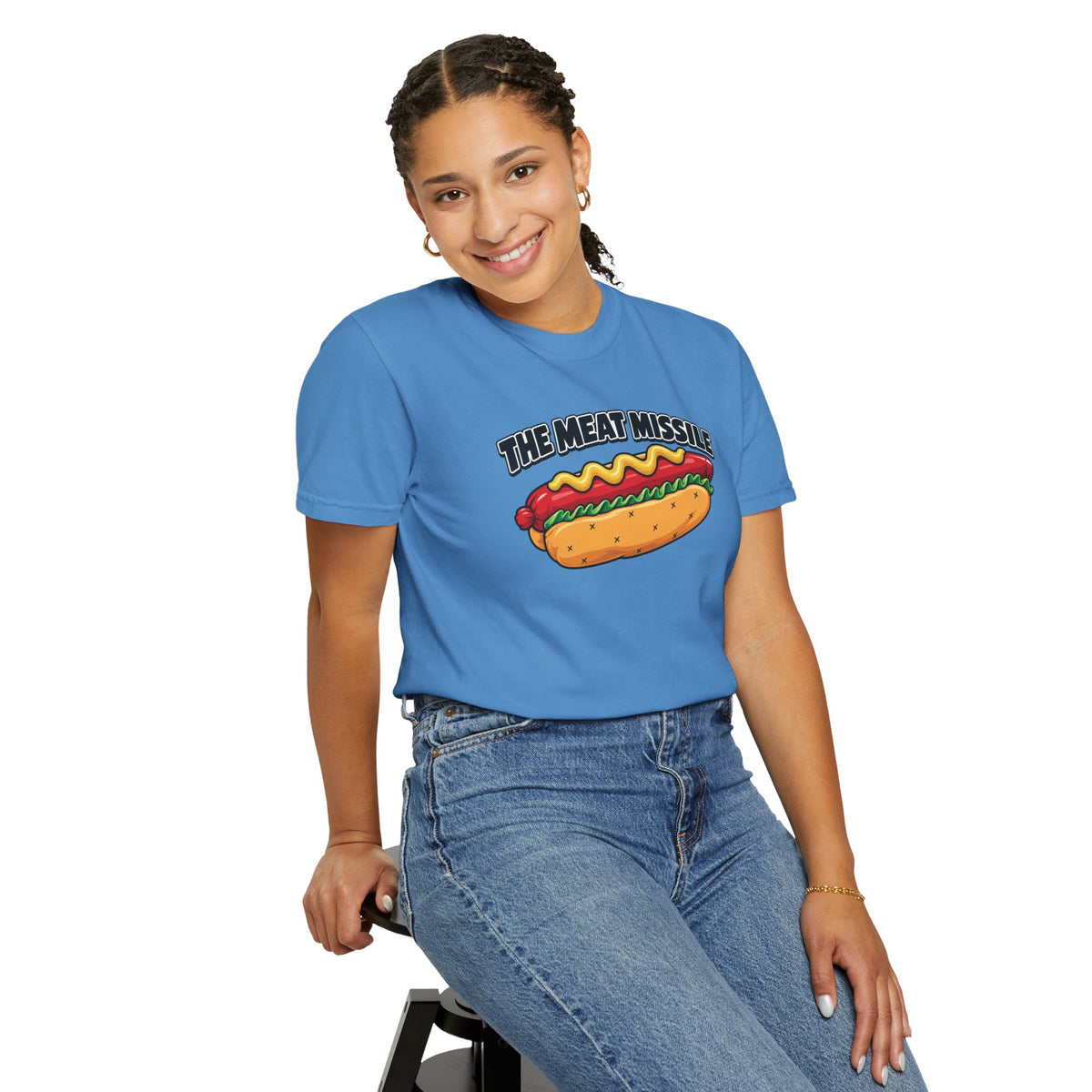 The Meat Missile Hot Dog Tee — Front & Back Design | WYSH.LIVE