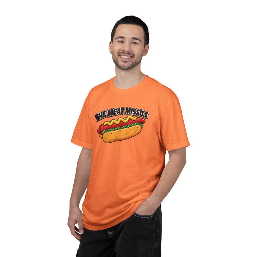 The Meat Missile Hot Dog Tee — Front & Back Design | WYSH.LIVE