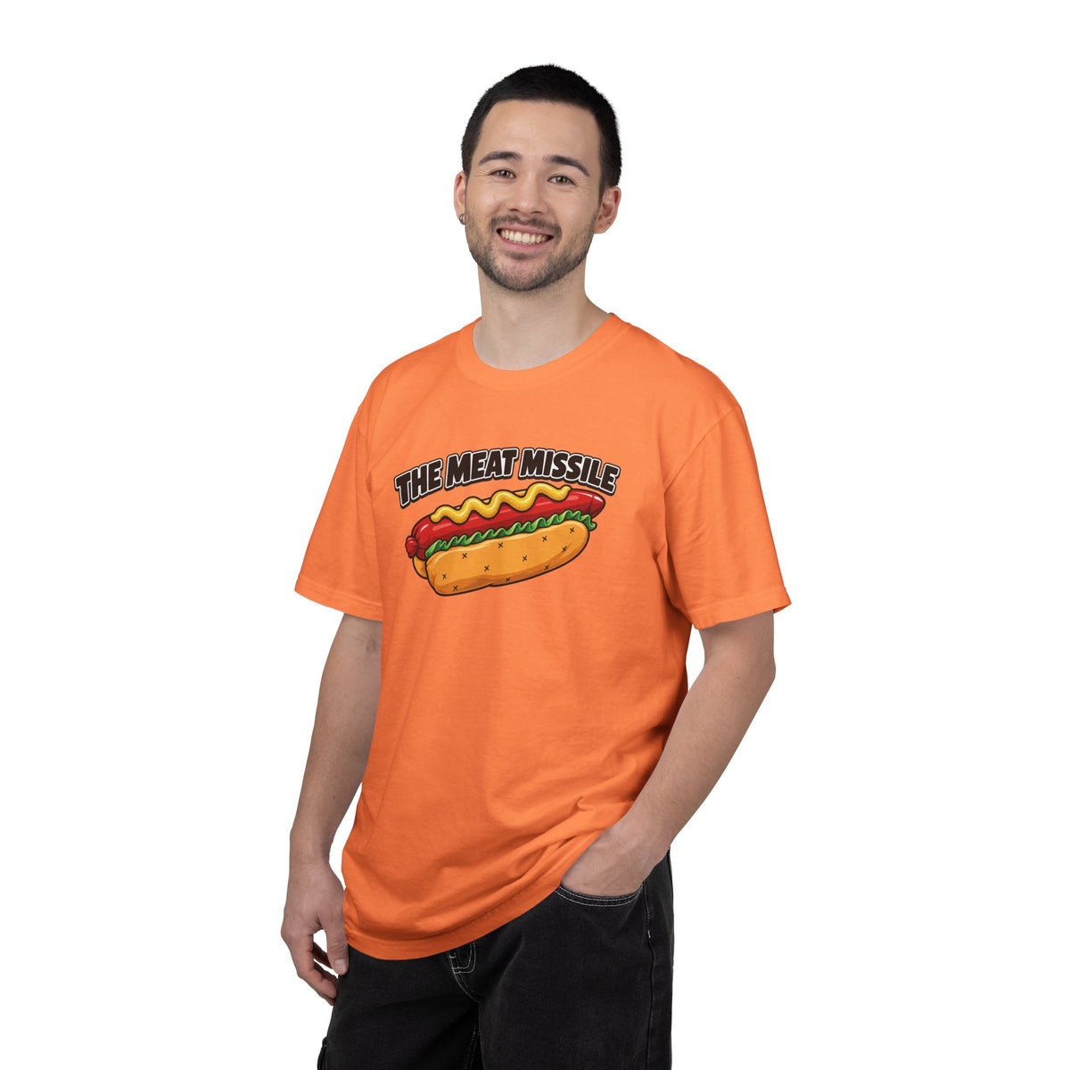 The Meat Missile Hot Dog Tee — Front & Back Design | WYSH.LIVE