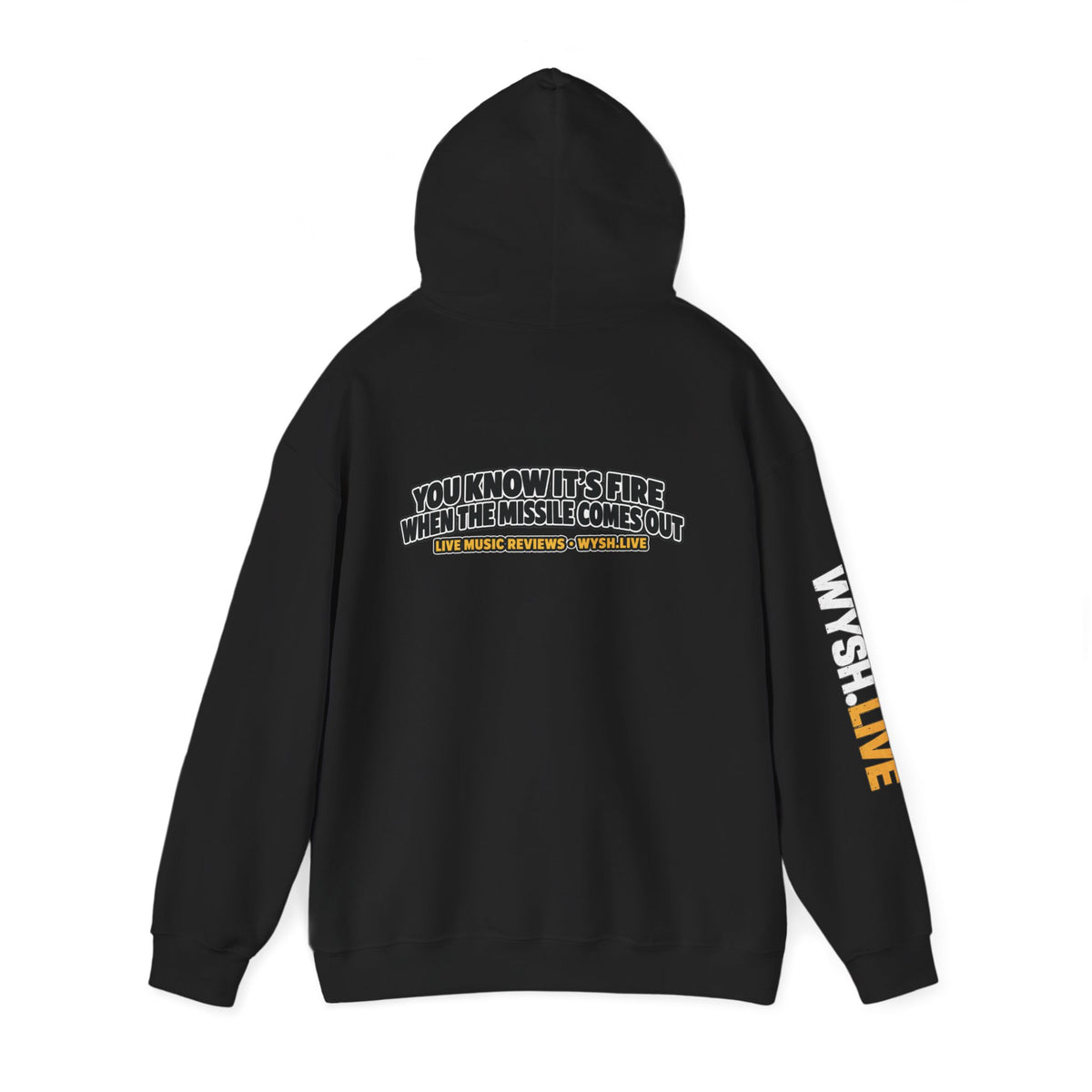 The Meat Missile Hot Dog Hoodie | WYSH.LIVE Sleeve Print