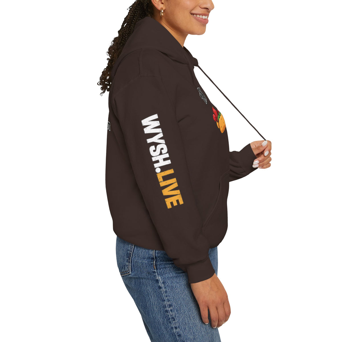 The Meat Missile Hot Dog Hoodie | WYSH.LIVE Sleeve Print