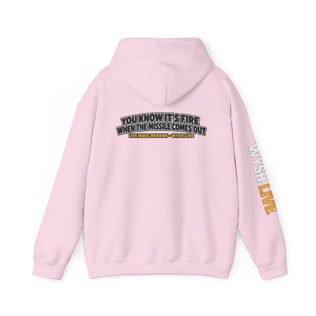 The Meat Missile Hot Dog Hoodie | WYSH.LIVE Sleeve Print