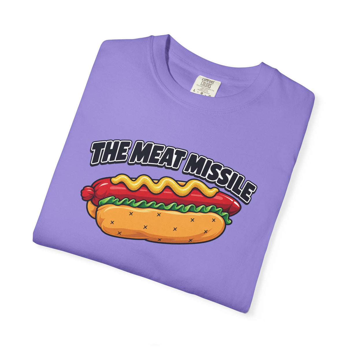 The Meat Missile Hot Dog Tee — Front & Back Design | WYSH.LIVE