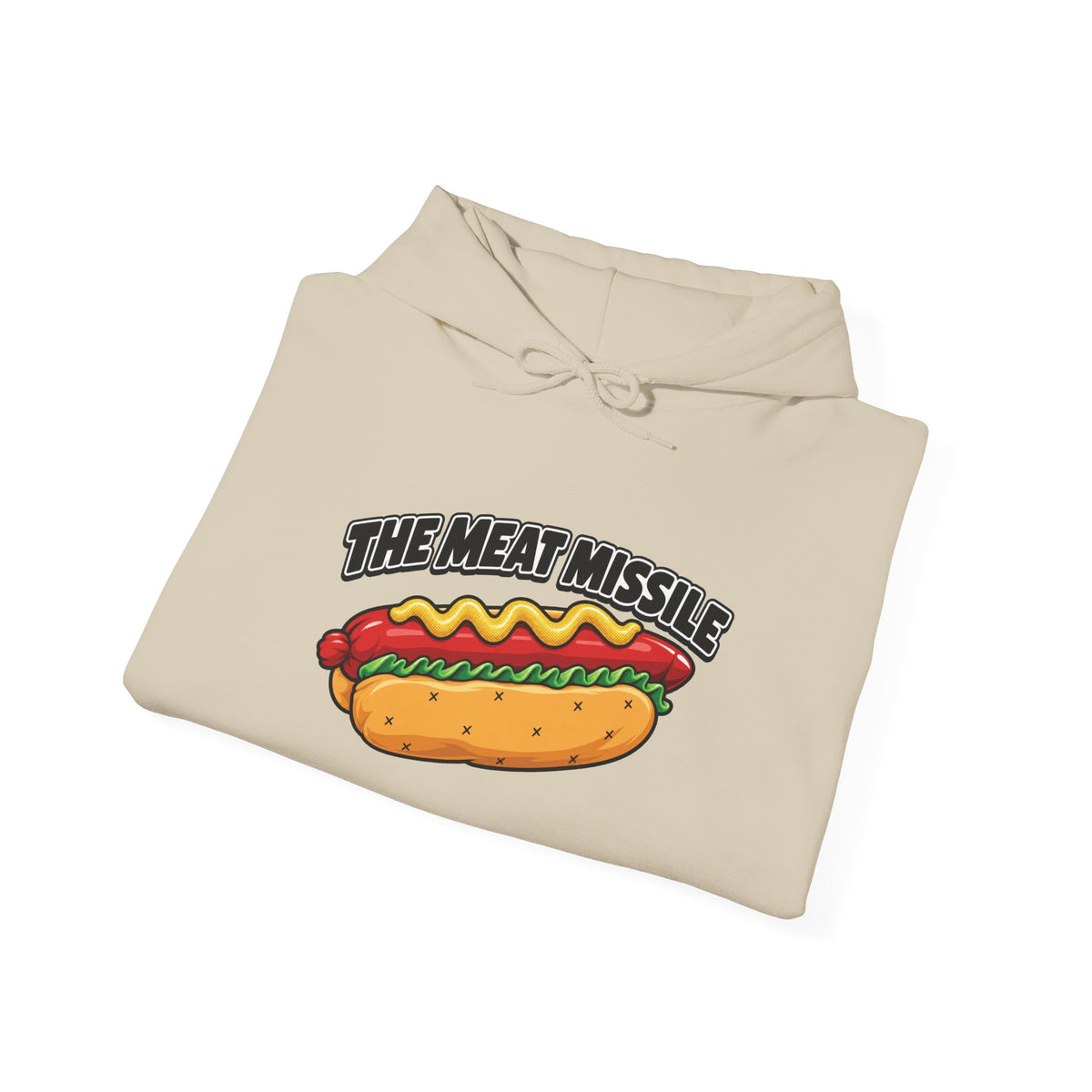 The Meat Missile Hot Dog Hoodie | WYSH.LIVE Sleeve Print