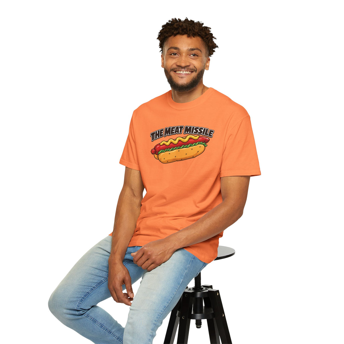 The Meat Missile Hot Dog Tee — Front & Back Design | WYSH.LIVE