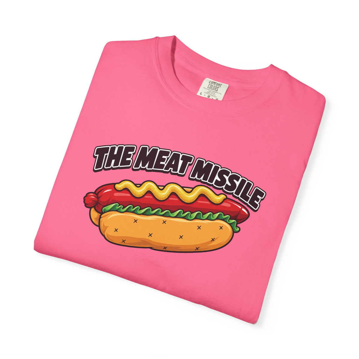 The Meat Missile Hot Dog Tee — Front & Back Design | WYSH.LIVE