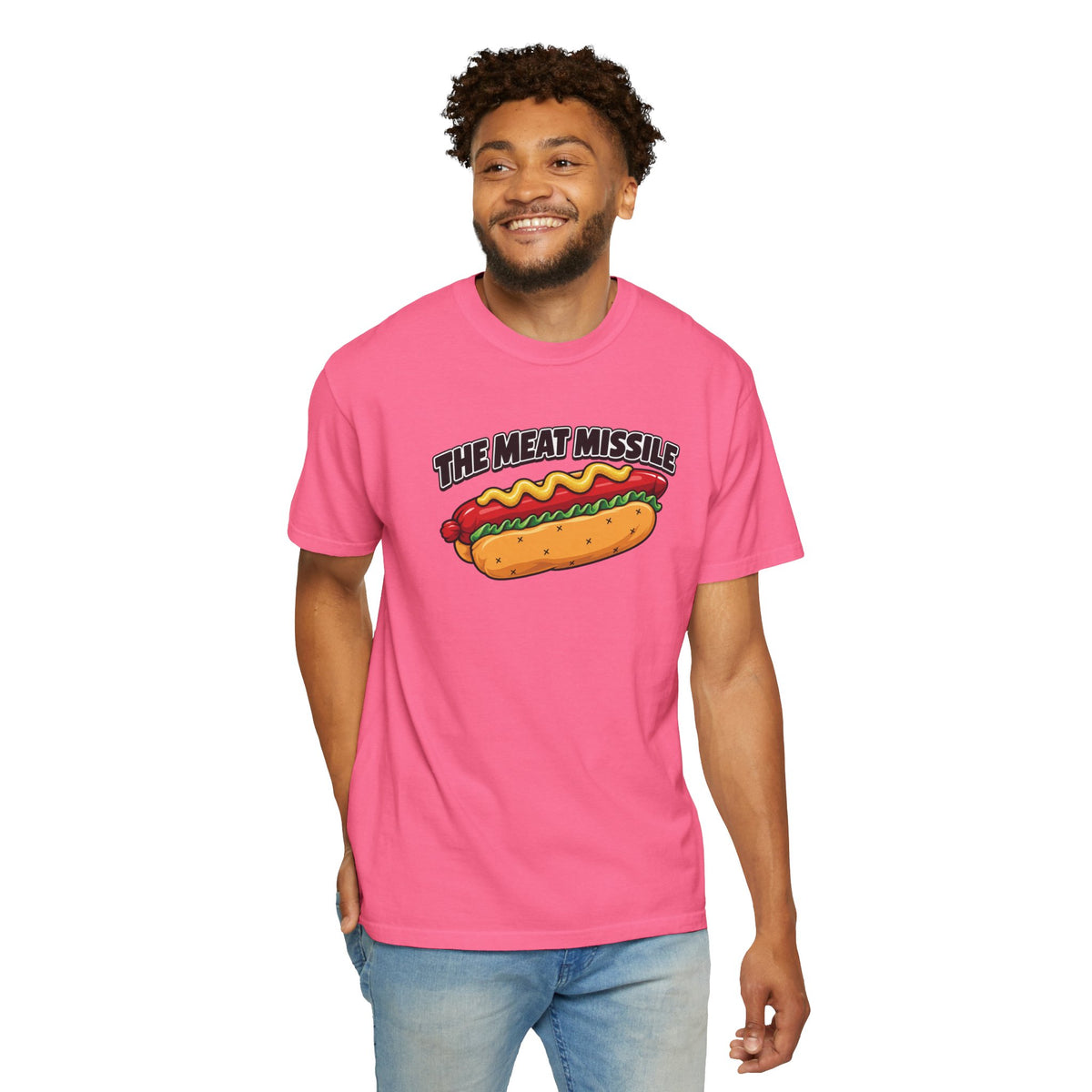 The Meat Missile Hot Dog Tee — Front & Back Design | WYSH.LIVE