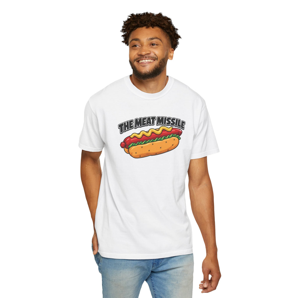 The Meat Missile Hot Dog Tee — Front & Back Design | WYSH.LIVE