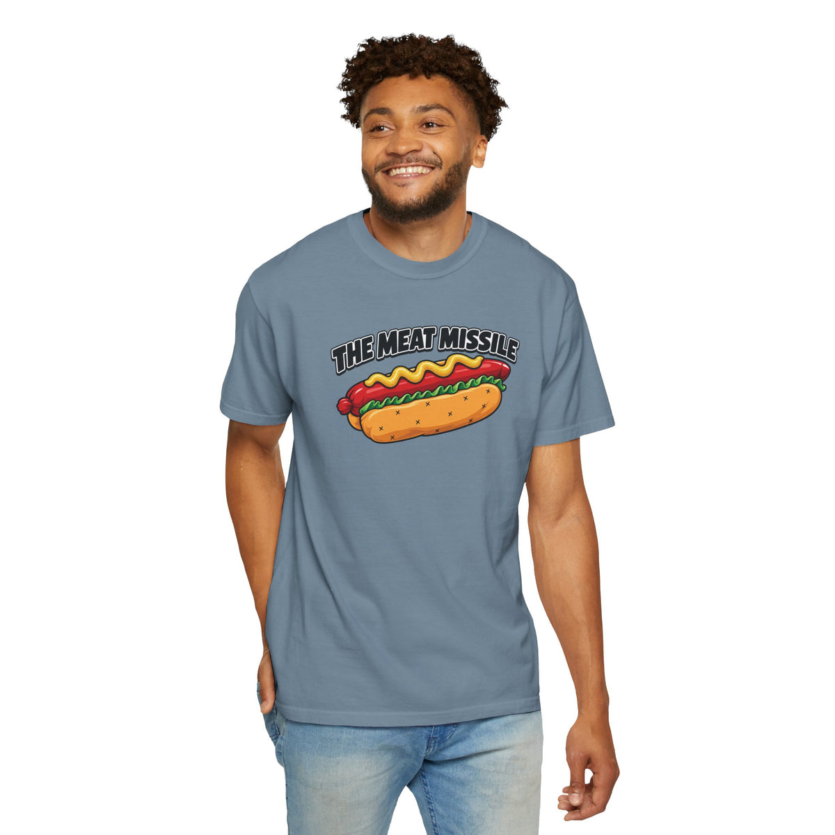 The Meat Missile Hot Dog Tee — Front & Back Design | WYSH.LIVE