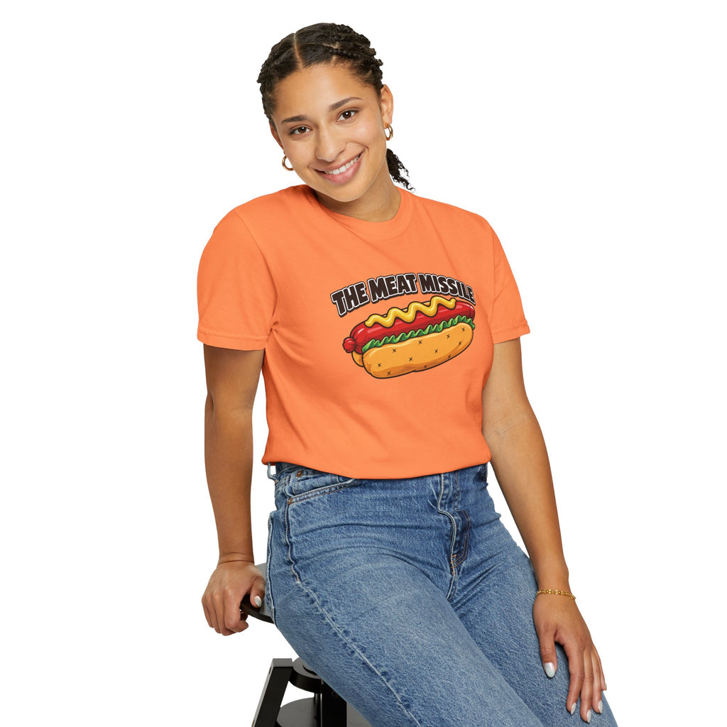 The Meat Missile Hot Dog Tee — Front & Back Design | WYSH.LIVE